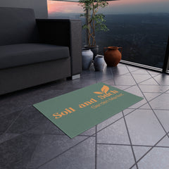 Soil and Such Garden Market Outdoor Rug — Branded Doormat for Patio & Entry