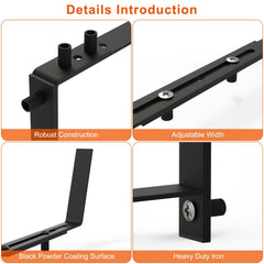 4Pcs Adjustable Planter Box Brackets