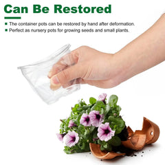 30 Piece Plant Nursery Pots Seed Starting Containers With Dome