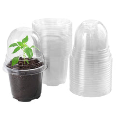 30 Piece Plant Nursery Pots Seed Starting Containers With Dome