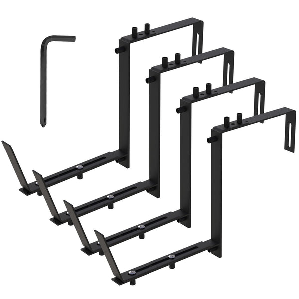 4Pcs Adjustable Planter Box Brackets