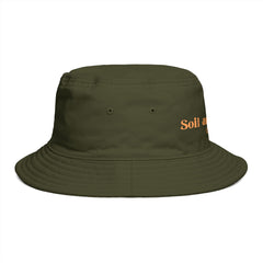 Soil and Such Garden Market Bucket Hat — Organic Gardening Logo Sun Hat