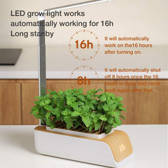 Hydroponic Indoor Herb Garden Desk Lamp LED Growing System