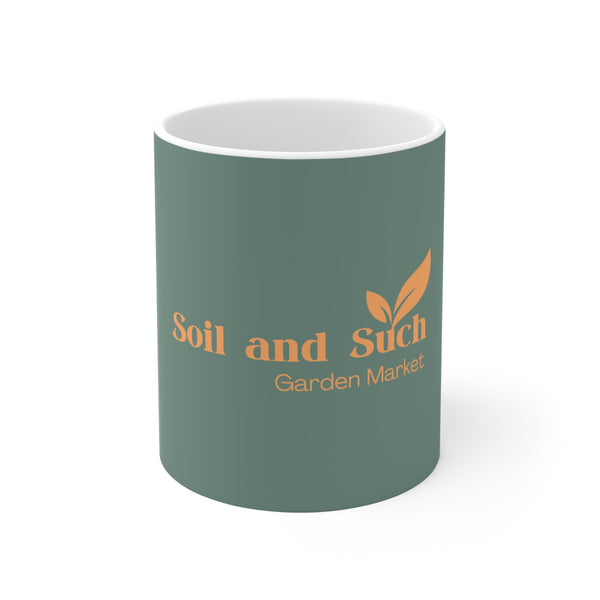 Soil and Such Garden Market Coffee Mug — 11oz Ceramic Tea Cup