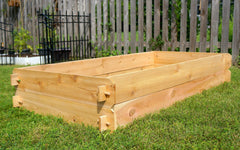 Gardens Raised Garden Bed Kit Double Deep (Two 3x6) Select Cedar