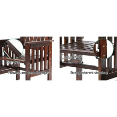 Garden Bench Chair Table Loveseat Wooden Outdoor Furniture