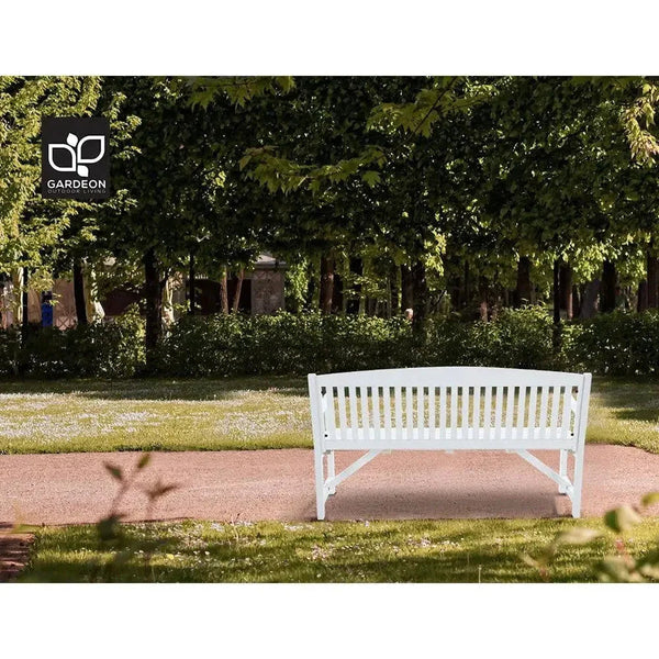 Wooden Garden Bench Chair Natural Outdoor Furniture Décor