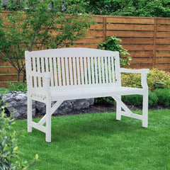 Wooden Garden Bench Chair Natural Outdoor Furniture Décor