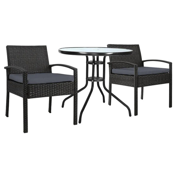Outdoor Furniture Dining Chairs Wicker Garden Patio Cushion