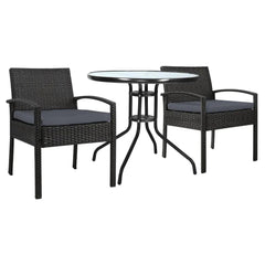 Outdoor Furniture Dining Chairs Wicker Garden Patio Cushion