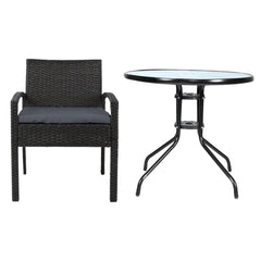 Outdoor Furniture Dining Chairs Wicker Garden Patio Cushion