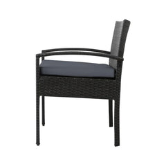 Outdoor Furniture Dining Chairs Wicker Garden Patio Cushion