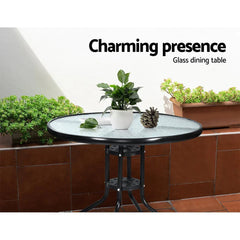 Outdoor Furniture Dining Chairs Wicker Garden Patio Cushion