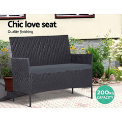 Garden Furniture Outdoor Lounge Setting Wicker Sofa Patio