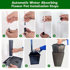 Indoor Outdoor Planter With Automatic Watering System
