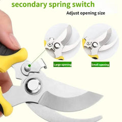 Heavy Duty Pruning Shears Rust Proof Stainless Steel Garden Tool