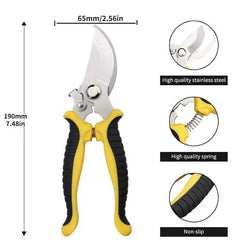 Heavy Duty Pruning Shears Rust Proof Stainless Steel Garden Tool