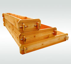 Large 3 Tier Raised Garden Bed Cedar Elevated Planter