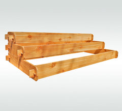 Large 3 Tier Raised Garden Bed Cedar Elevated Planter