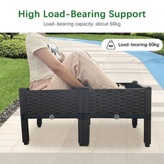 Large Plastic Flower Pot for Indoor & Outdoor Gardening