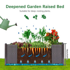 Large Plastic Flower Pot for Indoor & Outdoor Gardening