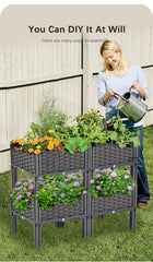 Large Plastic Flower Pot for Indoor & Outdoor Gardening