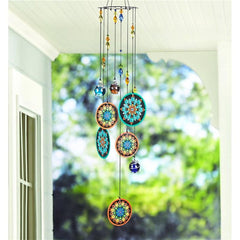 Crystal Ball Wind Chimes Rainbow Suncatcher Hanging Garden Decor