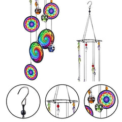 Crystal Ball Wind Chimes Rainbow Suncatcher Hanging Garden Decor