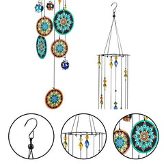 Crystal Ball Wind Chimes Rainbow Suncatcher Hanging Garden Decor
