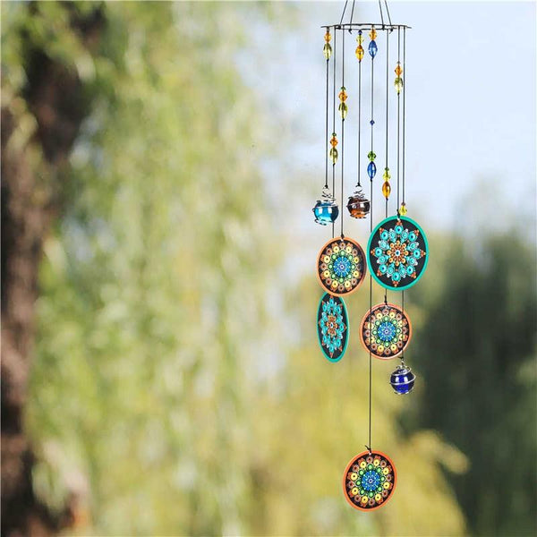 Crystal Ball Wind Chimes Rainbow Suncatcher Hanging Garden Decor