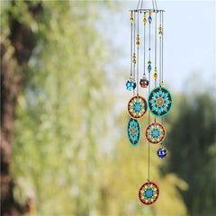 Crystal Ball Wind Chimes Rainbow Suncatcher Hanging Garden Decor