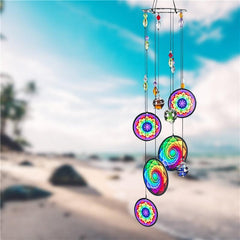 Crystal Ball Wind Chimes Rainbow Suncatcher Hanging Garden Decor