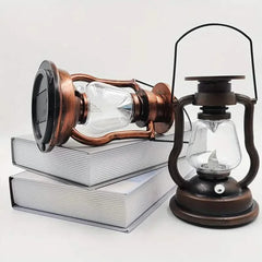 Retro  LED Horse Lantern  Rechargeable Solar Powered Flame Light