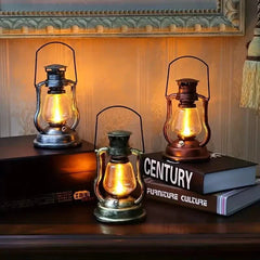 Retro  LED Horse Lantern  Rechargeable Solar Powered Flame Light