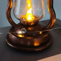 Retro  LED Horse Lantern  Rechargeable Solar Powered Flame Light