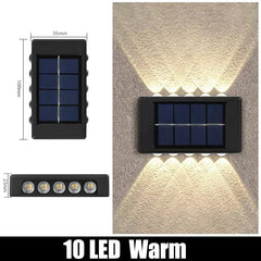 Solar Outdoor Wall Lights for Garden Decor